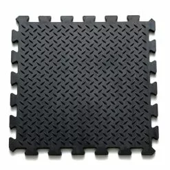 Mats Inc. Rubber Black Diamond Floor Tiles, 4 Tiles/10.75 Sq. Ft. -Bath and Faucet shop ccce4add c02e 4c58 a1ee 8212bc066725.d2bf8c84e677a75fd5c618196d5cf778 1800x1800