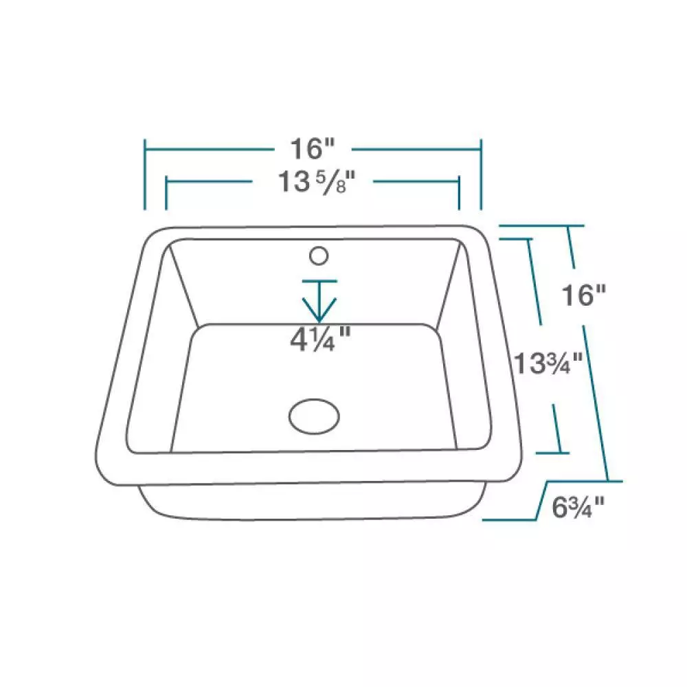 MR Direct Undermount Porcelain Bathroom Sink In White 5 MR Direct Undermount Porcelain Bathroom Sink In White - Image 3