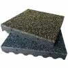 Rubber-Cal "Eco-Safety" Interlocking Playground Tiles - 3 X 19.5 X 19.5 Inch - One Tile - 2.77 Square Feet - Blue/White Speckled