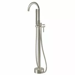 In Stock Hardwarestore Delivery Athena Single-Handle Floor-Mounted Roman Tub Faucet With Hand Shower In Brushed Nickel 22 In Stock Hardwarestore Delivery Athena Single-Handle Floor-Mounted Roman Tub Faucet With Hand Shower In Brushed Nickel -Bath and Faucet shop cdcc8444a17fcc6ba7aa52fc1c4d5d79 1800x1800