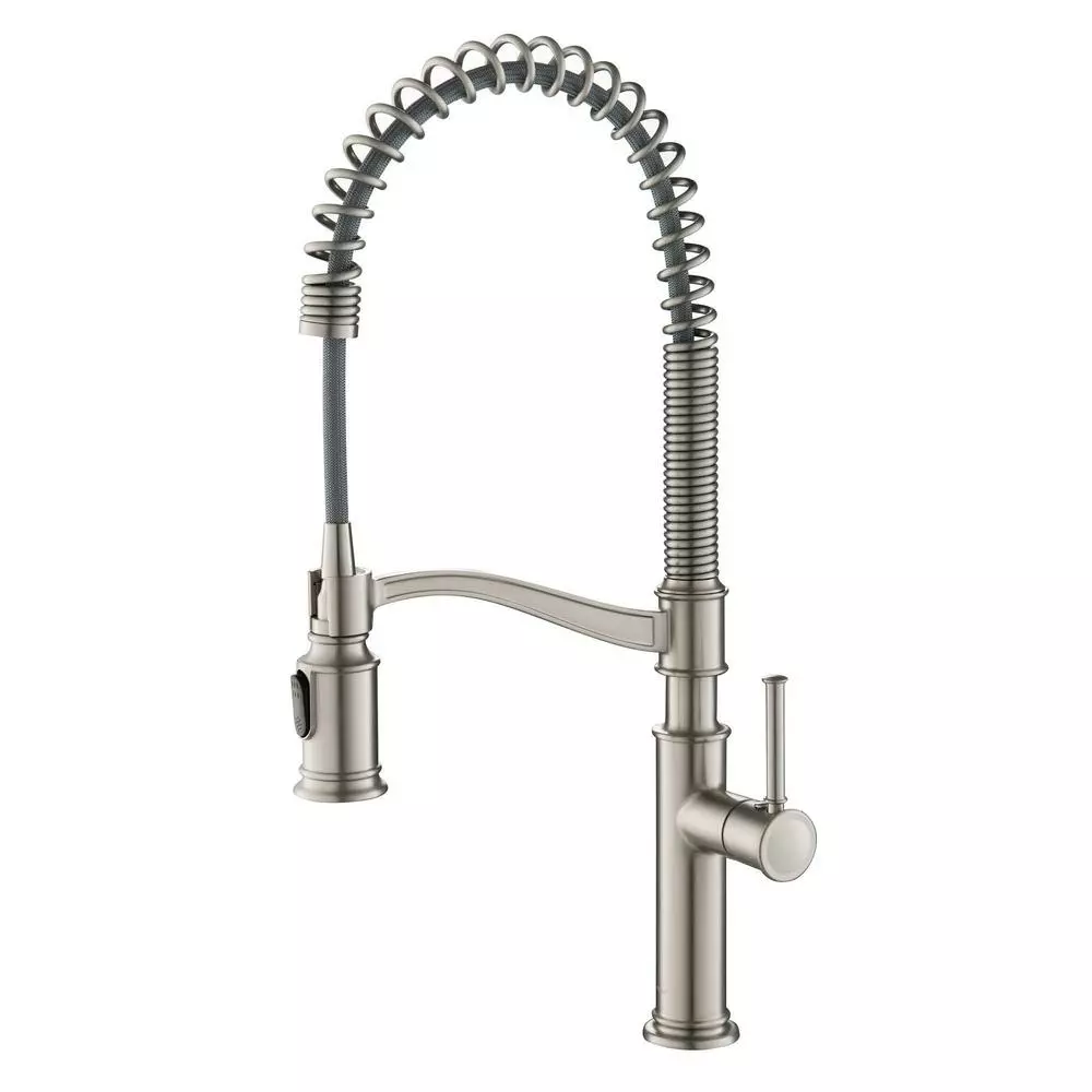 In Stock Hardwarestore Delivery Sellette Single-Handle Pull-Down Sprayer Kitchen Faucet With Dual Function Sprayhead In Spot Free Stainless Steel 3 In Stock Hardwarestore Delivery Sellette Single-Handle Pull-Down Sprayer Kitchen Faucet With Dual Function Sprayhead In Spot Free Stainless Steel