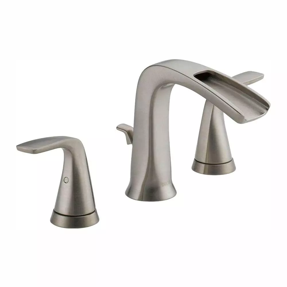 In Stock Hardwarestore Delivery Tolva 8 In. Widespread 2-Handle Bathroom Faucet In Brushed Nickel 3 In Stock Hardwarestore Delivery Tolva 8 In. Widespread 2-Handle Bathroom Faucet In Brushed Nickel