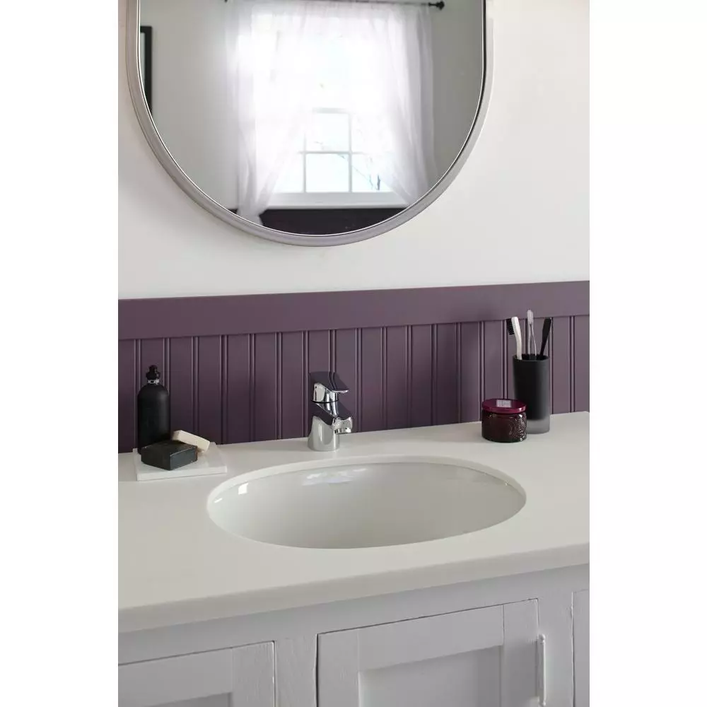STERLING Wescott Under-Mounted Vitreous China Bathroom Sink In White With Overflow Drain 7 STERLING Wescott Under-Mounted Vitreous China Bathroom Sink In White With Overflow Drain - Image 5