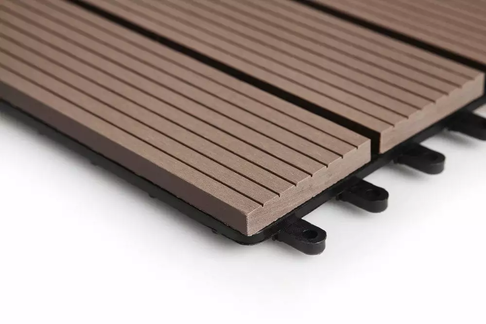 BuildDirect Brown 12" X 12" Interlocking Deck Tile (10sq. Ft. Per Box) 9 BuildDirect Brown 12" X 12" Interlocking Deck Tile (10sq. Ft. Per Box) - Image 7