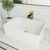 VIGO Amaryllis Matte Stone Vessel Bathroom Sink In White With Niko Faucet In Matte Gold 1 VIGO Amaryllis Matte Stone Vessel Bathroom Sink In White With Niko Faucet In Matte Gold -Bath and Faucet shop d143f84b8ebd88897a18f8cbbae01530 1800x1800