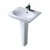Barclay Products Aristocrat Pedestal Lavatory Combo Bathroom Sink In White -Bath and Faucet shop d16d6d477c260591395511e853a497fd 1800x1800