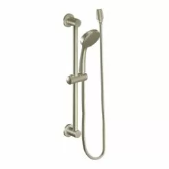 In Stock Hardwarestore Delivery 1-Spray Eco-Performance 4 In. Hand Shower With Slide Bar In Brushed Nickel