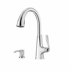 In Stock Hardwarestore Delivery Pasadena Single-Handle Pull-Down Sprayer Kitchen Faucet With Soap Dispenser In Stainless Steel 21 In Stock Hardwarestore Delivery Pasadena Single-Handle Pull-Down Sprayer Kitchen Faucet With Soap Dispenser In Stainless Steel -Bath and Faucet shop d306ab1063251535d095f5d5239f802a 1800x1800
