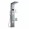 In Stock Hardwarestore Delivery 53 In. 2-Jet Shower Panel System With Shelf LED Rainfall And Mist Head Hand Shower And Tub Spout In Brushed Nickel -Bath and Faucet shop d3846bc18411a526680f077115b1cca0 1800x1800