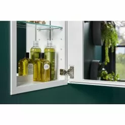 In Stock Hardwarestore Delivery 15 In. X 26 In. Recessed Or Surface Mount Medicine Cabinet In White Powder-Coat Aluminum -Bath and Faucet shop d38bc3a46afd9997324b4549284279c1 1800x1800