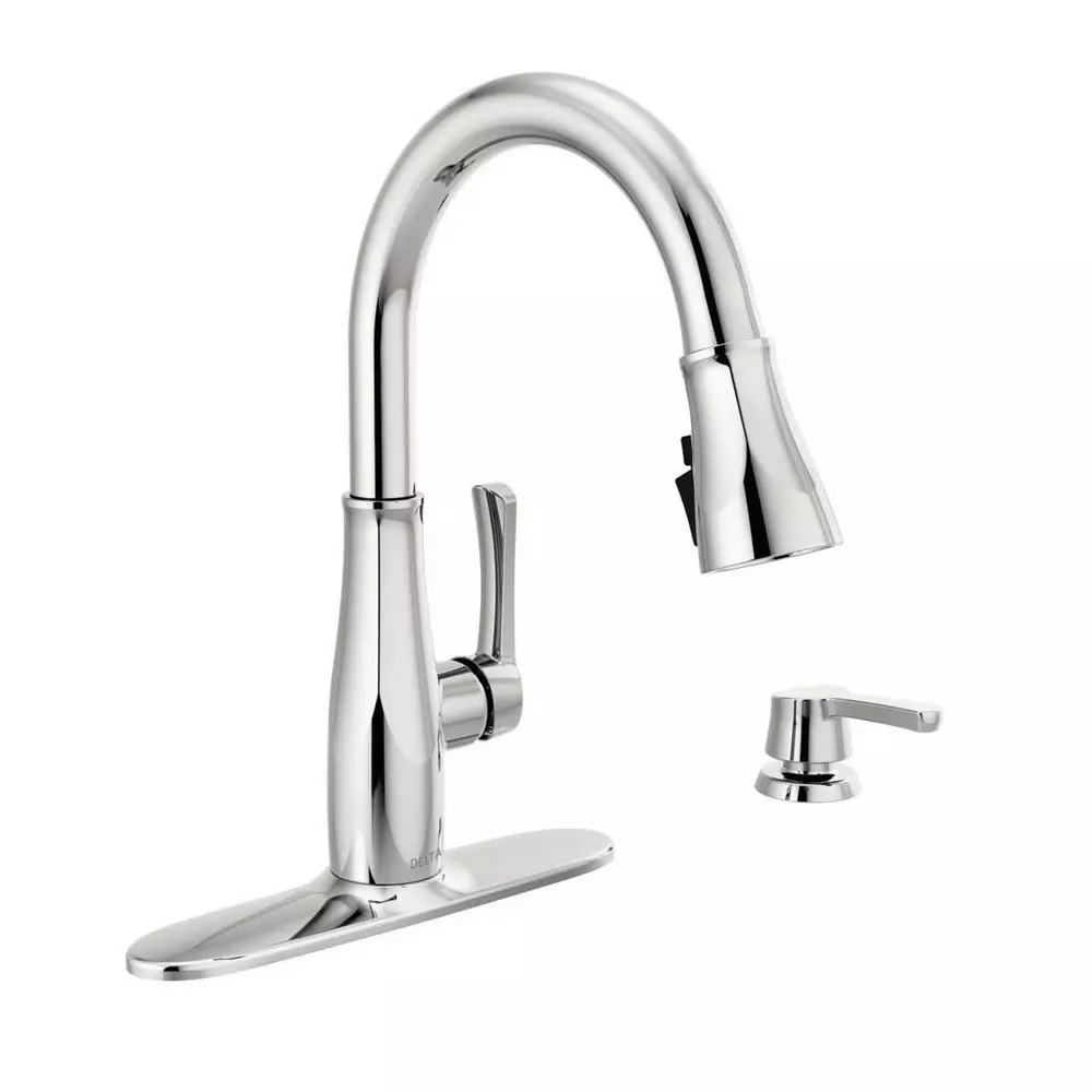 In Stock Hardwarestore Delivery Owendale Single-Handle Pull-Down Sprayer Kitchen Faucet With ShieldSpray Technology In Champagne Bronze 10 In Stock Hardwarestore Delivery Owendale Single-Handle Pull-Down Sprayer Kitchen Faucet With ShieldSpray Technology In Champagne Bronze - Image 8