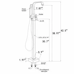 In Stock Hardwarestore Delivery 1-Handle Freestanding Floor Mount Roman Tub Faucet Bathtub Filler With Hand Shower In Antique Bronze 15 In Stock Hardwarestore Delivery 1-Handle Freestanding Floor Mount Roman Tub Faucet Bathtub Filler With Hand Shower In Antique Bronze -Bath and Faucet shop d5038790e76408ceca88a8d3337bb29f 1800x1800