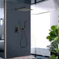 In Stock Hardwarestore Delivery 3-Spray With 2.5 GPM 10 In. 2 Functions Tub Wall Mount Dual Shower Heads In Spot In Matte Black (Valve Included) -Bath and Faucet shop d52ef6d7c8b79b403ffcd3a6eb5efb9b 1800x1800