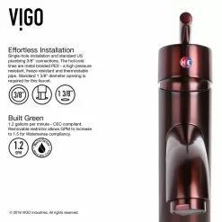 VIGO Russet Glass Vessel Bathroom Sink In Red With Seville Faucet In Oil Rubbed Bronze -Bath and Faucet shop d5c541a83a191d0086fe1e19b979cc4a 1800x1800