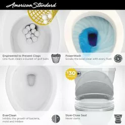 American Standard Champion Tall Height 2-Piece High-Efficiency 1.28 GPF Single Flush Round Front Toilet In White Seat Included 21 American Standard Champion Tall Height 2-Piece High-Efficiency 1.28 GPF Single Flush Round Front Toilet In White Seat Included -Bath and Faucet shop d6e59d3eb6eaaa60e7fc881966430f44 1800x1800