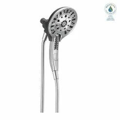 In Stock Hardwarestore Delivery In2ition Two-in-One 5-Spray 6 In. Dual Wall Mount Fixed And Handheld Shower Head In Chrome 31 In Stock Hardwarestore Delivery In2ition Two-in-One 5-Spray 6 In. Dual Wall Mount Fixed And Handheld Shower Head In Chrome -Bath and Faucet shop d7136f24a4da2dc7b67a72a1cc4fb0fd 1800x1800