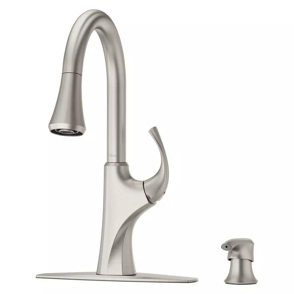 In Stock Hardwarestore Delivery Miri Single-Handle Pull-Down Sprayer Kitchen Faucet With Soap Dispenser In Spot Defense Stainless Steel 8 In Stock Hardwarestore Delivery Miri Single-Handle Pull-Down Sprayer Kitchen Faucet With Soap Dispenser In Spot Defense Stainless Steel - Image 6