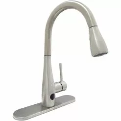 In Stock Hardwarestore Delivery Nottely Touchless Single-Handle Pull-Down Kitchen Faucet With TurboSpray And FastMount In Stainless Steel -Bath and Faucet shop d7ffa2fca83e5b4c522bcf4eabcf470e 1800x1800