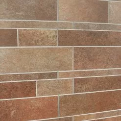 Bond Tile Easy Luxe Railroad Terra 11.81 In. X 11.81 In. SPC Peel And Stick Tile (0.96 Sq. Ft. / Sheet) -Bath and Faucet shop d8696482 931a 48d7 8fee 2300c4c03cfe.60dab032468fabbeac25ef640b770284 1800x1800