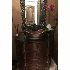 Premier Copper Products Bath Tub Hammered Copper Vessel Sink In Oil Rubbed Bronze -Bath and Faucet shop d86fe710acafab534beba23ee6661d15 1800x1800