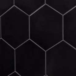 Bond Tile Magen Hex Dark Gray Polished Ceramic Hexagon Tile -Bath and Faucet shop d9043f5a 877b 4cfa ad99 6b68037085ea.ae93684ef62375ea41028d4ae330089c 1800x1800