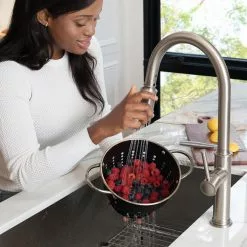 In Stock Hardwarestore Delivery Sellette Single-Handle Pull-Down Sprayer Kitchen Faucet With Dual Function Sprayhead In Spot Free Stainless Steel -Bath and Faucet shop d93680062cdfa7df2b6e922050403661 1800x1800