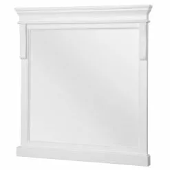 In Stock Hardwarestore Delivery 24 In. W X 32 In. H Framed Rectangular Bathroom Vanity Mirror In White