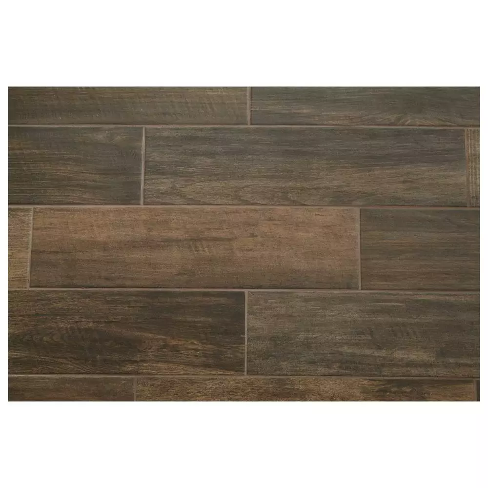Daltile Brentwood Walnut 6 In. X 24 In. Glazed Porcelain Floor And Wall Tile (14.55 Sq. Ft. / Case) 3 Daltile Brentwood Walnut 6 In. X 24 In. Glazed Porcelain Floor And Wall Tile (14.55 Sq. Ft. / Case)