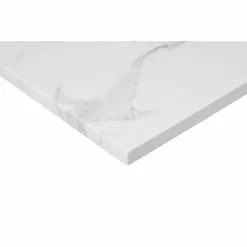 In Stock Hardwarestore Delivery 43 In. W X 22 In. D X 0.75 In. H Engineered Marble Vanity Top In Calacatta White With White Basin -Bath and Faucet shop db13204d6e837f777644e09a28650345 1800x1800