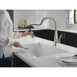 In Stock Hardwarestore Delivery Lenta Single-Handle Pull-Down Sprayer Kitchen Faucet With ShieldSpray Technology SpotShield Stainless -Bath and Faucet shop dbf30d1bde57a462751191cfd001a00d 1800x1800