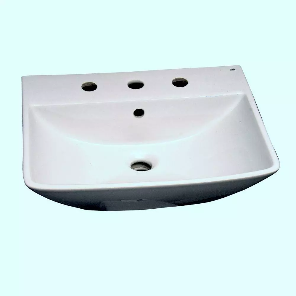 Barclay Products Summit 600 Pedestal Combo Bathroom Sink In White 4 Barclay Products Summit 600 Pedestal Combo Bathroom Sink In White - Image 2