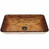 VIGO Amber Sunset Handmade Countertop Glass Rectangle Vessel Bathroom Sink In Light Wood -Bath and Faucet shop dc1d8ae017ab29aca3ce8985fc137664 1800x1800