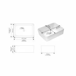 Dyconn 19.3 In. X 14.76 In. Vessel Sink In White -Bath and Faucet shop df1bc8db1198996e2fe8f97fc138bf45 1800x1800