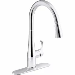 In Stock Hardwarestore Delivery Simplice Touchless Single-Handle Pull-Down Sprayer Kitchen Faucet In Polished Chrome