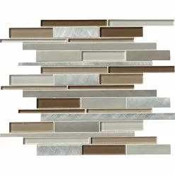 MSI Madison Avenue Interlocking 12 In. X 12 In. X 8mm Glass Metal Mosaic Wall Tile (1 Sq. Ft.) -Bath and Faucet shop e161712439c8b812c5c3b3b6a60b2f33 1800x1800