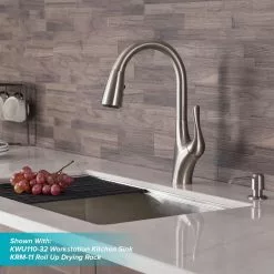 In Stock Hardwarestore Delivery Merlin Single-Handle Pull-Down Sprayer Kitchen Faucet With Dual Function Sprayhead In Spot Free Stainless Steel -Bath and Faucet shop e1a102e2e931534940ae6cf2680b913e 1800x1800