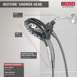 In Stock Hardwarestore Delivery In2ition Two-in-One 5-Spray 6 In. Dual Wall Mount Fixed And Handheld Shower Head In Chrome 20 In Stock Hardwarestore Delivery In2ition Two-in-One 5-Spray 6 In. Dual Wall Mount Fixed And Handheld Shower Head In Chrome -Bath and Faucet shop e24c0db73ab9acf1ae0a761d3ac880f2 1800x1800
