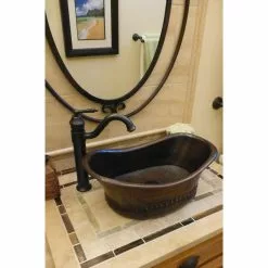 Premier Copper Products Bath Tub Hammered Copper Vessel Sink In Oil Rubbed Bronze -Bath and Faucet shop e35091bd4c1916ba252561b6e1d69fbc 1800x1800