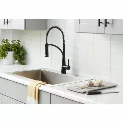 In Stock Hardwarestore Delivery Brenner Commercial Style Single-Handle Pull-Down Sprayer Kitchen Faucet In Oil Rubbed Bronze Finish -Bath and Faucet shop e59b474727d8647a8ffe17a6719e73c5 1800x1800