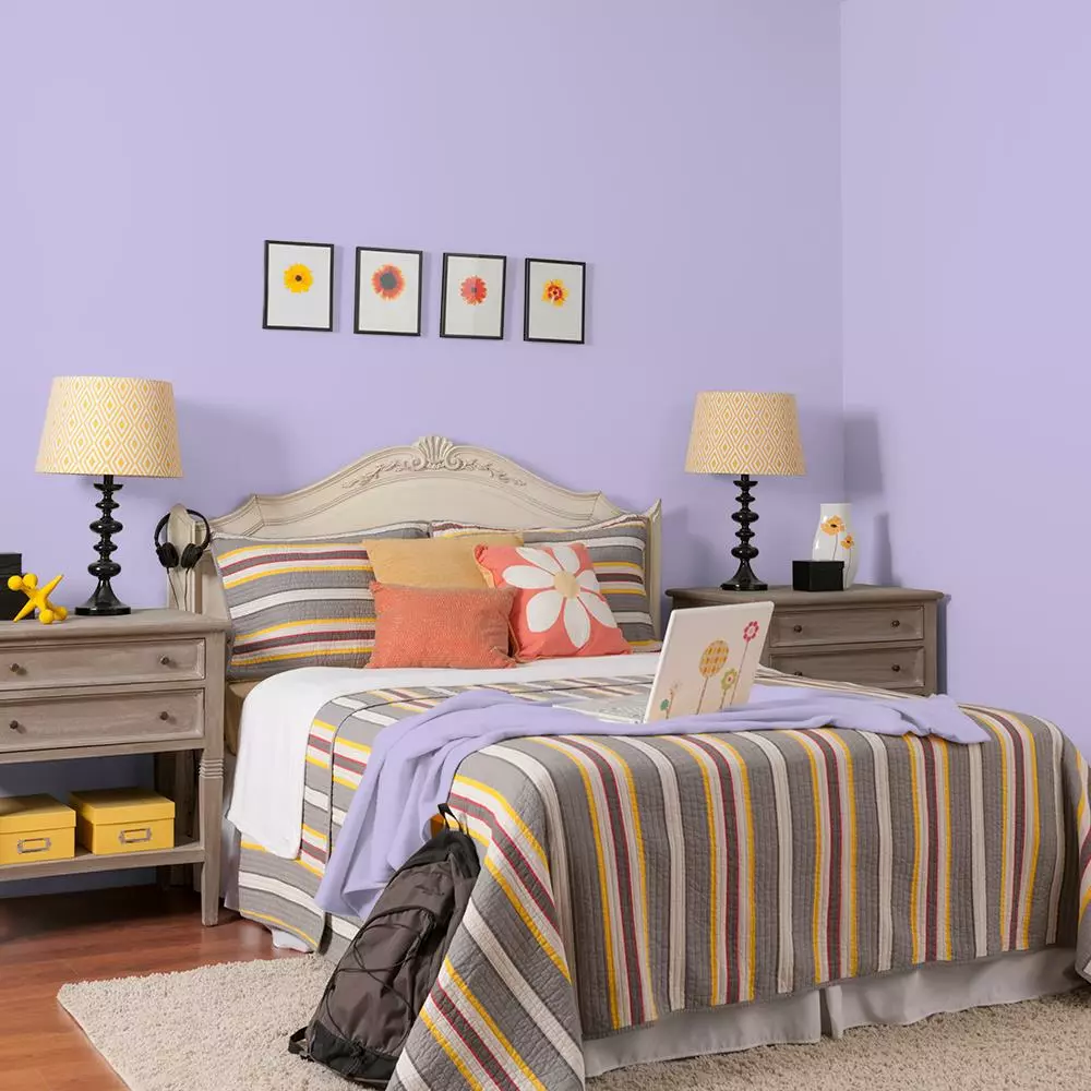 Lilac Bouquet, Violet & Indigo, Paint And Primer, Glidden High Endurance Plus Interior 7 Lilac Bouquet, Violet & Indigo, Paint And Primer, Glidden High Endurance Plus Interior - Image 5