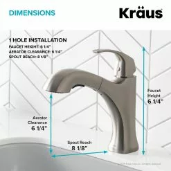 In Stock Hardwarestore Delivery Spot Free Oren Single-Handle Pull-Out Sprayer Kitchen Faucet In All-Brite Stainless Steel -Bath and Faucet shop e763872ed72f5af10bc755c0fcdbeb6a 1800x1800