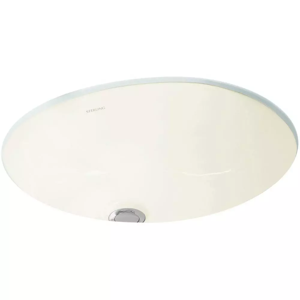 STERLING Wescott Under-Mounted Vitreous China Bathroom Sink In White With Overflow Drain 9 STERLING Wescott Under-Mounted Vitreous China Bathroom Sink In White With Overflow Drain - Image 7