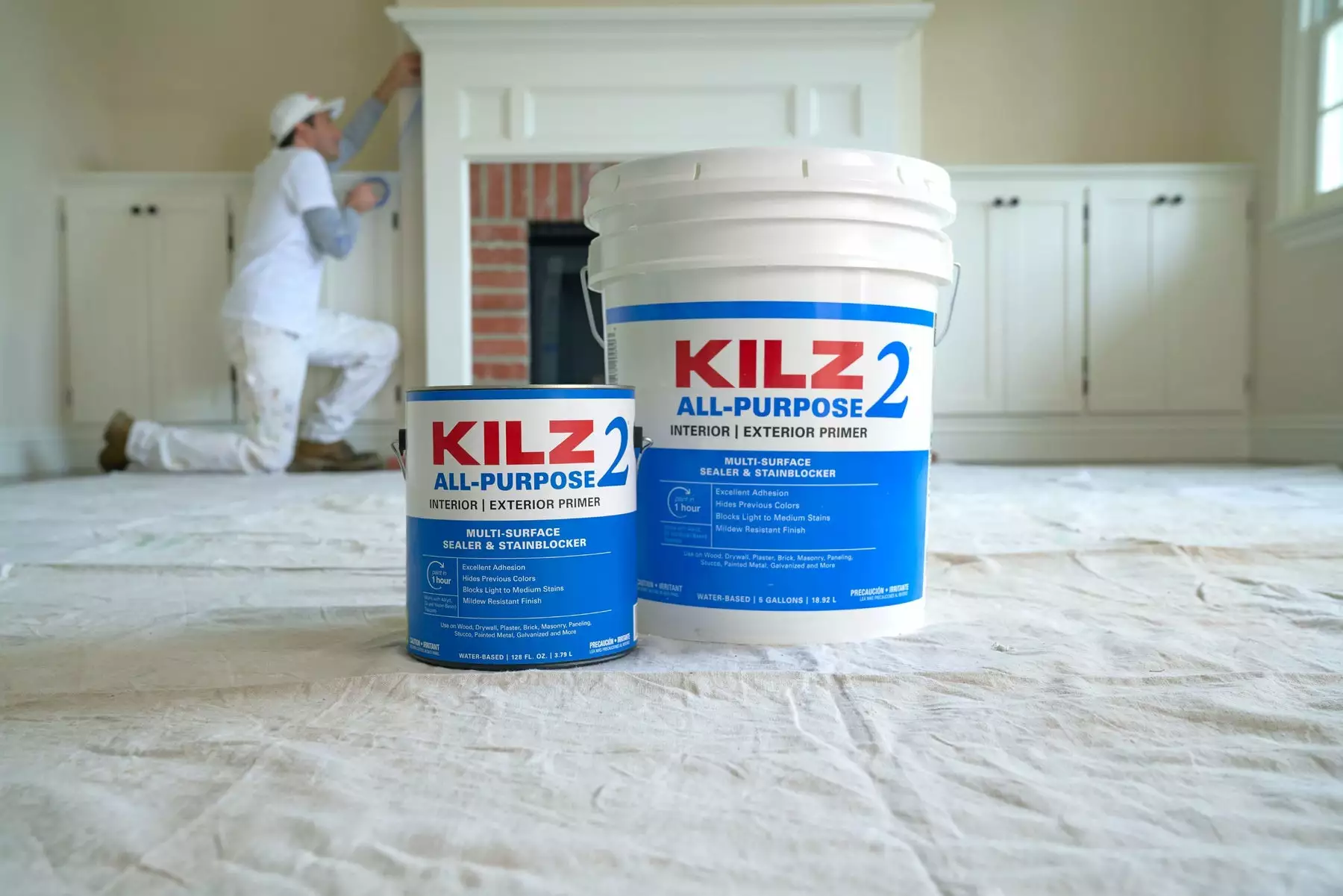 KILZ 2 Interior/Exterior Multi-Surface Primer, Sealer & Stainblocker, White, Water-Based - New Look, Same Trusted Formula 7 KILZ 2 Interior/Exterior Multi-Surface Primer, Sealer & Stainblocker, White, Water-Based - New Look, Same Trusted Formula - Image 5