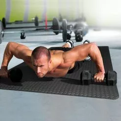 Tuscom 114 SqFt Interlace Puzzle Rubber Foam Gym Fitness Exercise Tile Floor Mat For Gym Equipment Workouts -Bath and Faucet shop ecaa82d7 d3bf 4cb7 9a34 5ecf4987a89e.693160f5eb6f169c5880bcfc2f2458a0 b62f99b0 9769 4a84 8ce9 34d65e295e4e 1800x1800