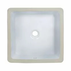 MR Direct Undermount Porcelain Bathroom Sink In White