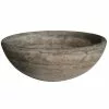 In Stock Hardwarestore Delivery Round Natural Stone Vessel Sink In Grey