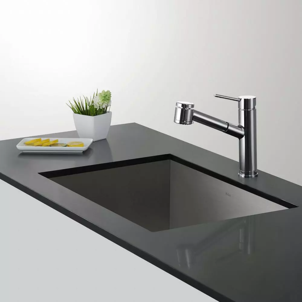 In Stock Hardwarestore Delivery Oletto Single Handle Pull Out Kitchen Faucet In Chrome Finish 4 In Stock Hardwarestore Delivery Oletto Single Handle Pull Out Kitchen Faucet In Chrome Finish - Image 2