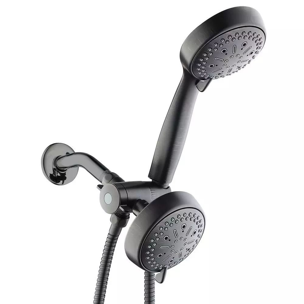 In Stock Hardwarestore Delivery 64-spray 6 In. High PressureDual Shower Head And Handheld Shower Head In Polished Chrome 10 In Stock Hardwarestore Delivery 64-spray 6 In. High PressureDual Shower Head And Handheld Shower Head In Polished Chrome - Image 8