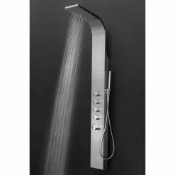 In Stock Hardwarestore Delivery 63 In. 2 Massage Spray Shower Panel System In Stainless Steel With Rainfall Shower Head And Shower Wand -Bath and Faucet shop ef7323f2b95ae5da97874ab12a82589a 1800x1800