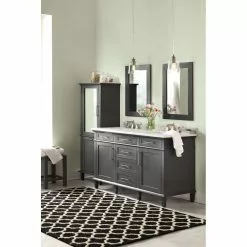 In Stock Hardwarestore Delivery 22 In. W X 30 In. H Framed Rectangular Bathroom Vanity Mirror In Dark Charcoal -Bath and Faucet shop ef995679fe099650c1dd13d9971b7ab3 1800x1800